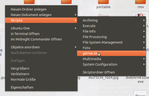 gdrive als Neutilus-Script gdrive als Neutilus-Script