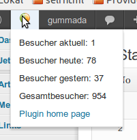 WP_Statistics 2012-07-09 22:58:30 WP_Statistics 78 Besucher heute